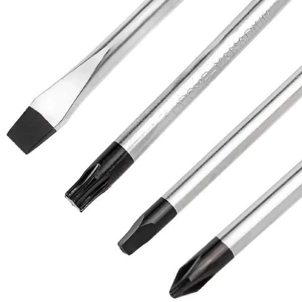 Skruvmejsel- och bits-set - ROCKFORCE - 100 delar - Krom-vanadiumstål Cr-V - Magnetiska bits