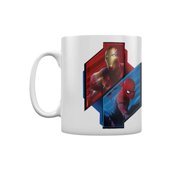 Mugg - Spiderman Homecoming Duo - Vit - Rund - Barn