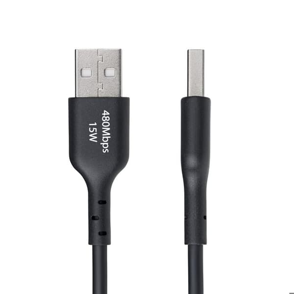 USB-A till USB-C kabel - STARTECH - 15 cm - Snabbladdning - Dataöverföring - Svart