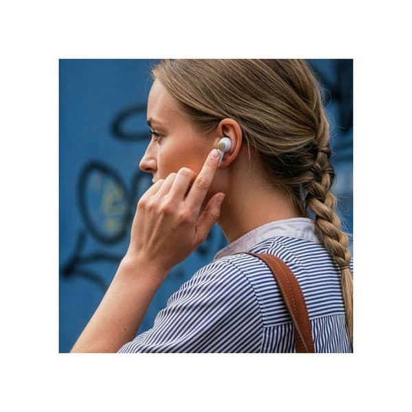 Ether 3 Pro Bluetooth-hörlurar med ENC 35h batteritid Vit - Plast - True Wireless - Touchkontroll - In-ear