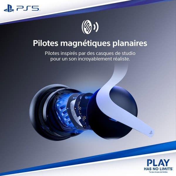 Trådlös headset PULSE Elite - Midnattssvart