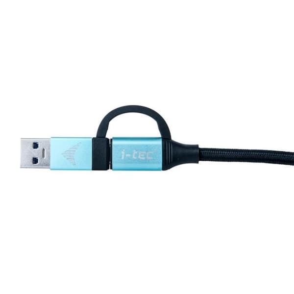 USB-C till USB-C-kabel + USB-A-adapter - I-TEC - 100 W - 4K