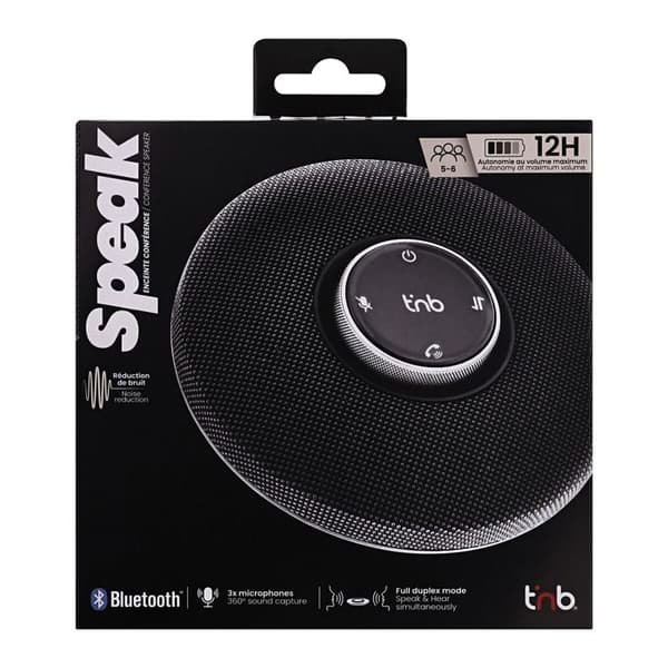 Bluetooth- och trådbunden konferenshögtalare T'nB Svart