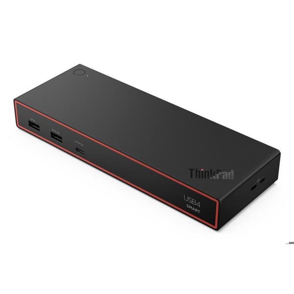 Dockningsstation + Lenovo + usb4 smart dock 5500 + Svart