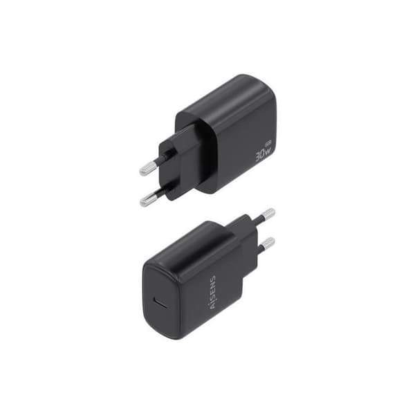 CARGADOR AISENS GAN 30W 1XUSB-C PD3.0 SVART