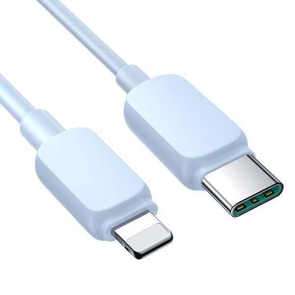 USB-C - Lightning-kabel 20 W 1,2 m blå för iPhone