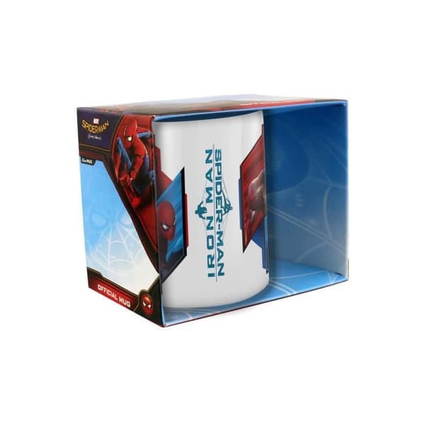 Mugg - Spiderman Homecoming Duo - Vit - Rund - Barn