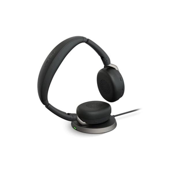 Jabra Evolve2 65 Flex MS Stereo - Headset - on-ear - Bluetooth - trådlöst - aktiv brusreducering - USB-A -