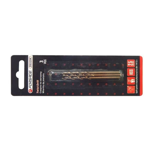 3-delars metallborrset 1,5 mm HSS+Co
