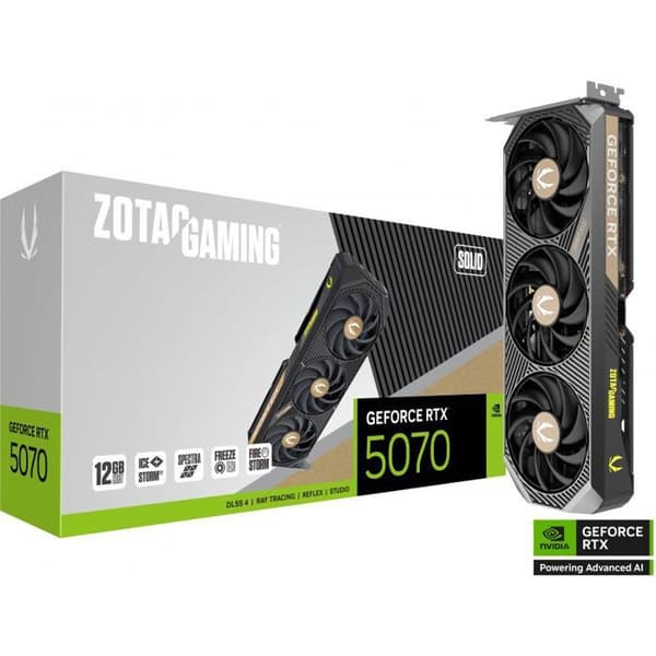 ZOTAC - Gaming grafikkort - GeForce RTX 5070 - Solid - 12 Go