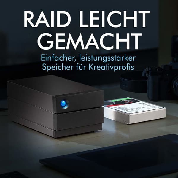 2big RAID-diskarray - LACIE - STHJ8000800 - 8 TB - HDD 4 TB x 2 - USB 3.1 Gen 2