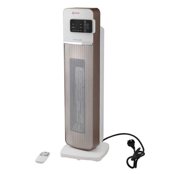 Säkerhetskolonn keramisk fläktvärmare, 2 hastigheter, 2000 W