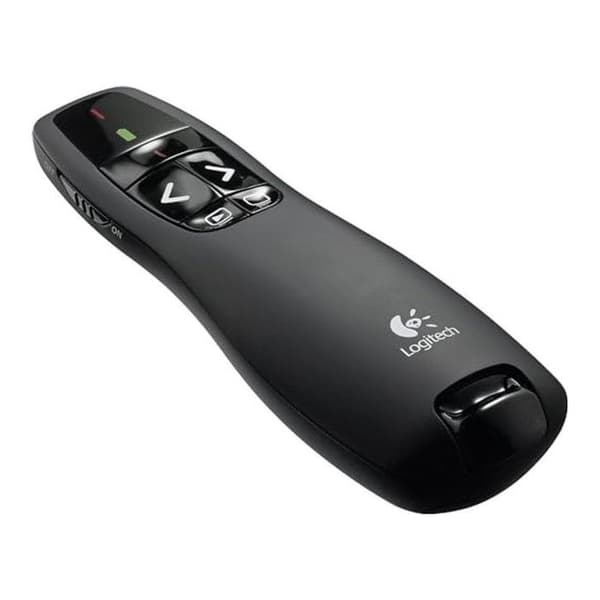 Trådlös presenter - LOGITECH - R400 - RF-frekvens - Trådlöst presentationsläge - Svart