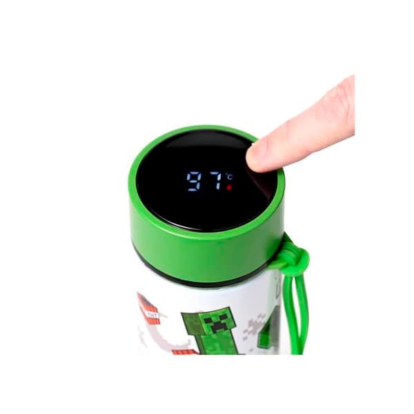 Isolerad Stålkopp med Digital Termometer - Minecraft 555 BOOM