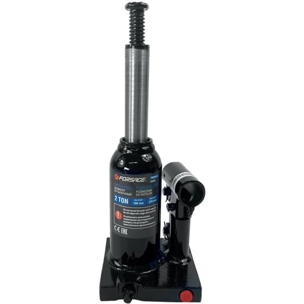 flaskjack, hydraulisk jack, väska på 2 ton