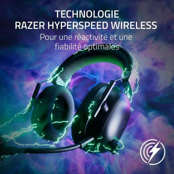 Razer BlackShark V2 Pro PC Headset - Trådlöst - Svart