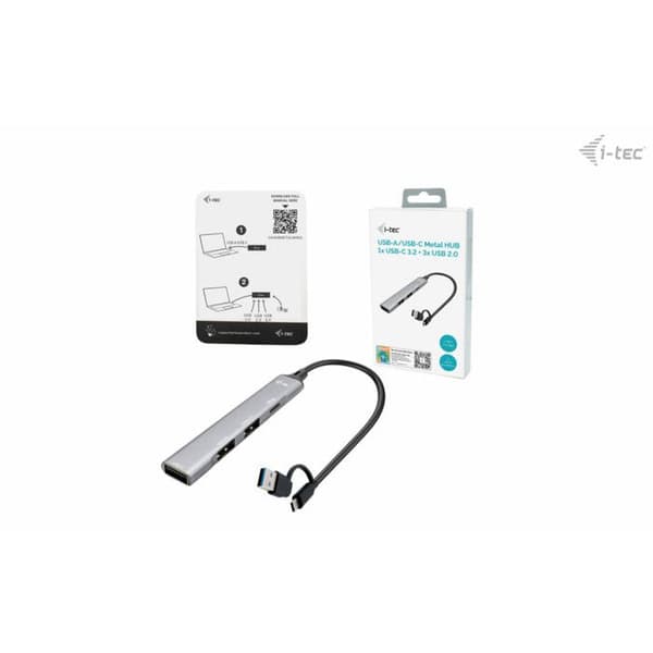 I-TEC USB-A/USB-C Metall HUB US
