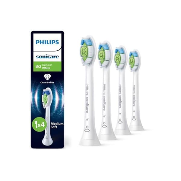 Ersättningstandborsthuvuden Philips Sonicare W2 Optimal White - 4-pack - Vit
