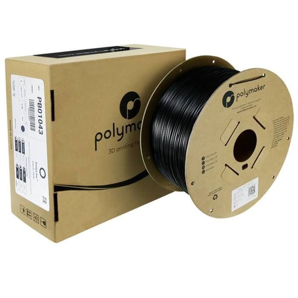 Filament 3D - POLYMAKER - PolyLite™ - PETG - 1,75 mm - 3 kg - Svart