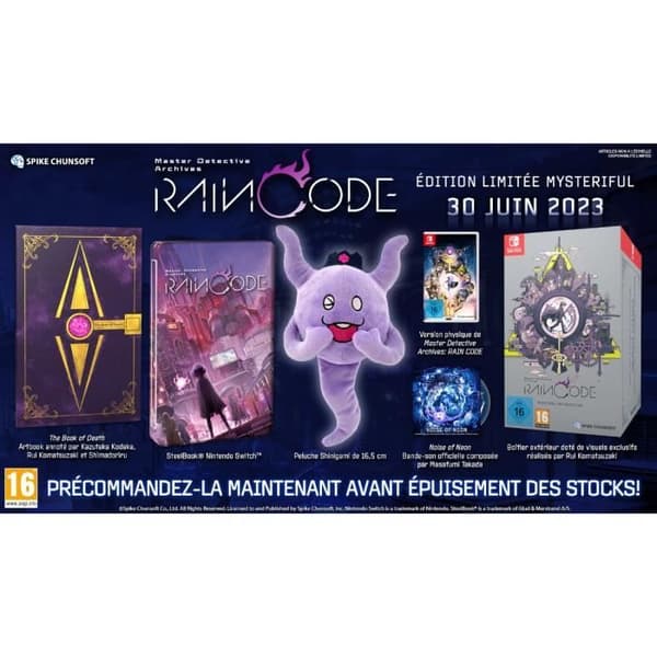 Master Detective Archives: RAIN CODE - "Mysteriful" Limited Edition • Nintendo Switch-spel