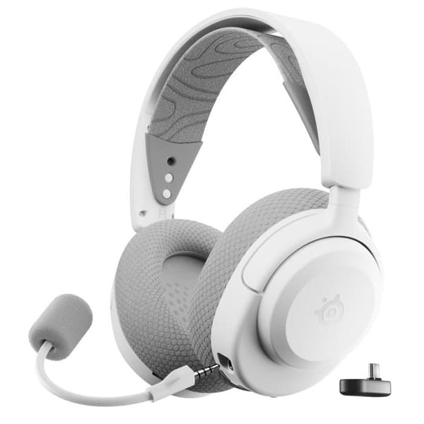 Trådlös gaming headset - STEELSERIES - Arctis Nova 3 Wireless - Vit - 40 h batteritid - 2,4 GHz & Bluetooth