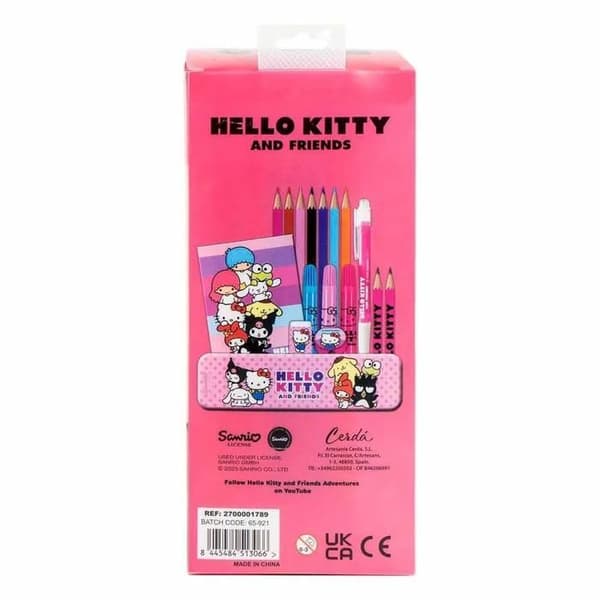 Färgläggningsset med kontorsmaterial Cerda Hello Kitty