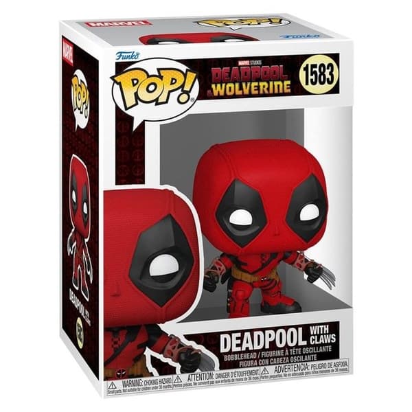 Funko - Deadpool & Wolverine - Figurine POP! Deadpool med klor 9 cm