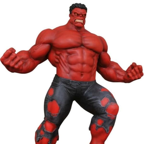 Figur - DIAMOND SELECT - Röd Hulk Galleri - 32cm - Röd - Marvel Samling