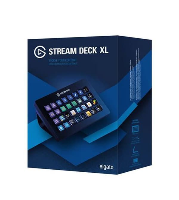 Streaming kontrollpanel - ELGATO - Stream Deck XL - 32 anpassningsbara LCD-knappar - USB-C - OBS/Twitch integration