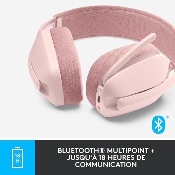 Hörlurar - Trådlösa - Logitech - Zone Vibe 100 - Bluetooth - Störningsskydd - Rosa
