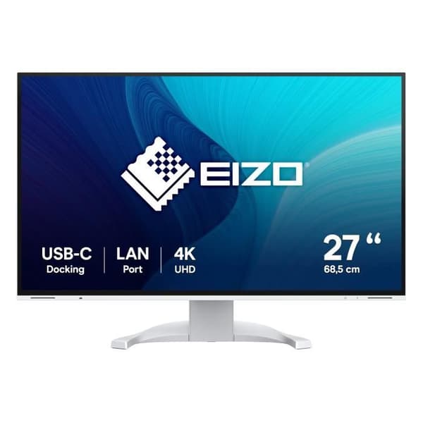 Monitor - EIZO - FlexScan EV2740X-WT - 27 tum - 4K Ultra HD - LCD Vit