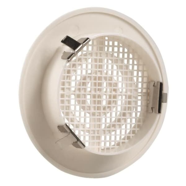 Ventilationsgaller - Ø 12,1cm - PVC - Badrum - Permanent