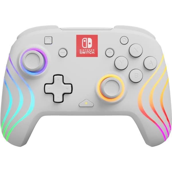Trådlös handkontroll för Nintendo Switch - PDP - Afterglow Wave - Vit