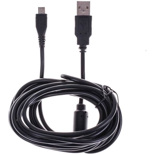 Laddkabel - FREAKS AND GEEKS - PS4/XboxOne - Micro USB - 3m extra lång - Svart