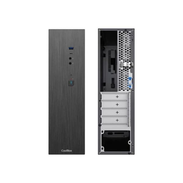 Coolbox T370 Slim 500W USB-C 3.2 Gen1 datorchassi