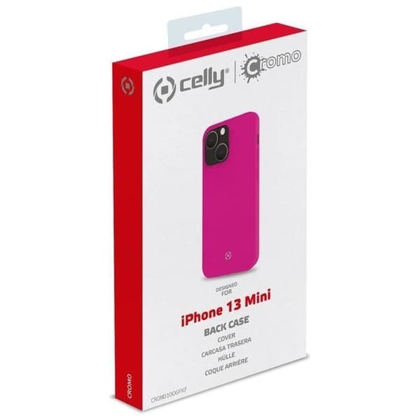 Coque - CELLY - iPhone 13 Mini - Krom - Fluorescerande effekt - Rosa