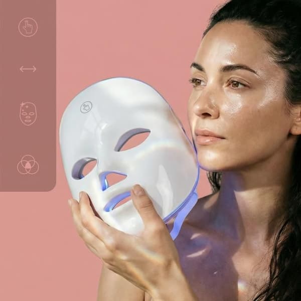 Marielle MML LED-mask för Ljusterapi – Professionell Ansiktsbehandling, Vit