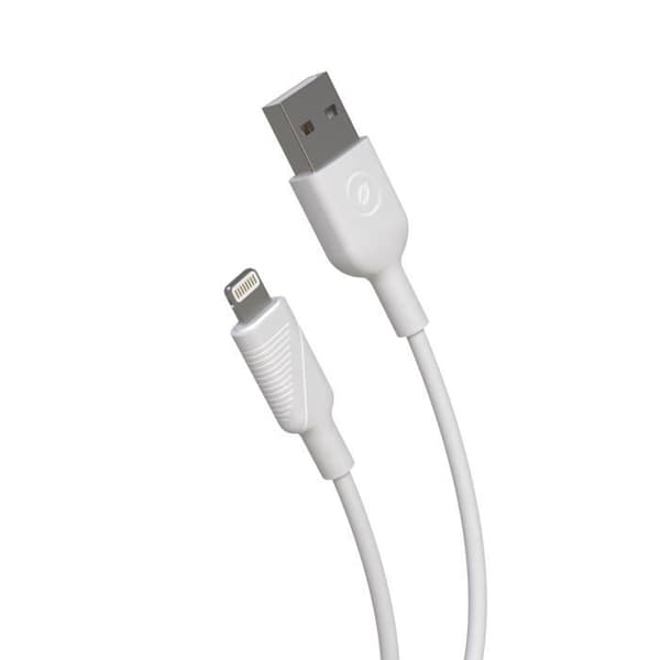 MUVIT FOR CHANGE USB A / Lightning MFi Kabel - 1,2 m - Vit