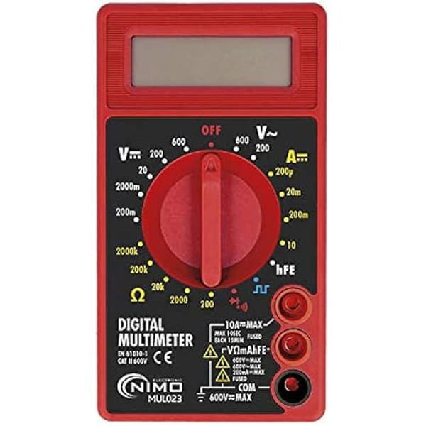 Digital multimeter - Nimo - 02451 - 600 V - Wired - Multicolor