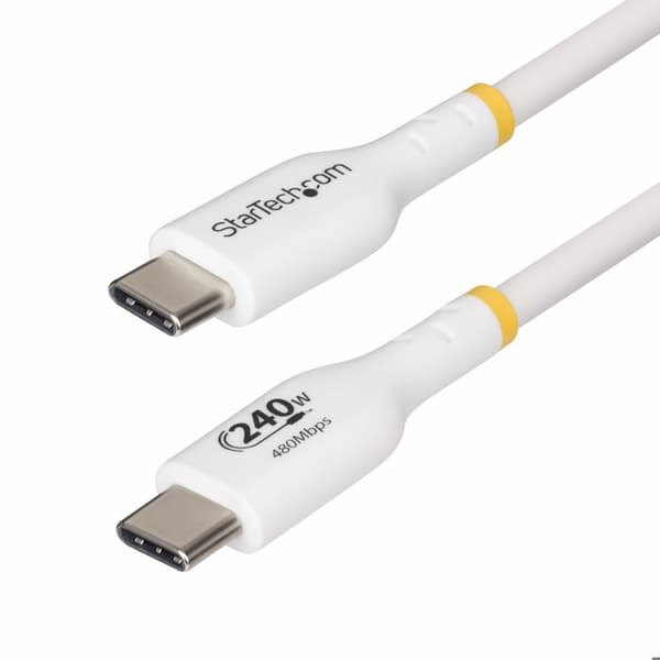 USB-C-laddningskabel - STARTECH.COM - 1m - 240W PD EPR - USB-IF-certifierad - Vit