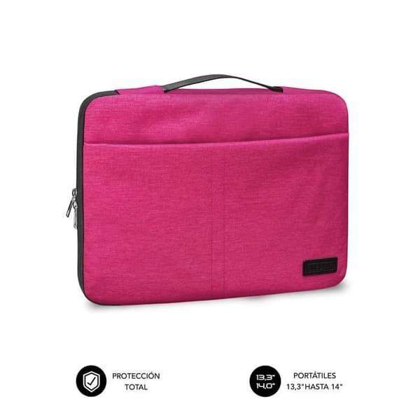 Laptopfodral - Subblim - LS-0TS0002 - Rosa - 14 tum - Polyester Sammet
