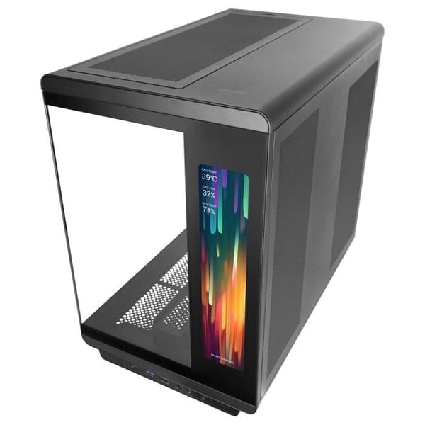 PC-chassi - MARS GAMING - MC-REVMAX - IPS-skärm 11,8" - 4 ARGB-fläktar - GPU 420 mm