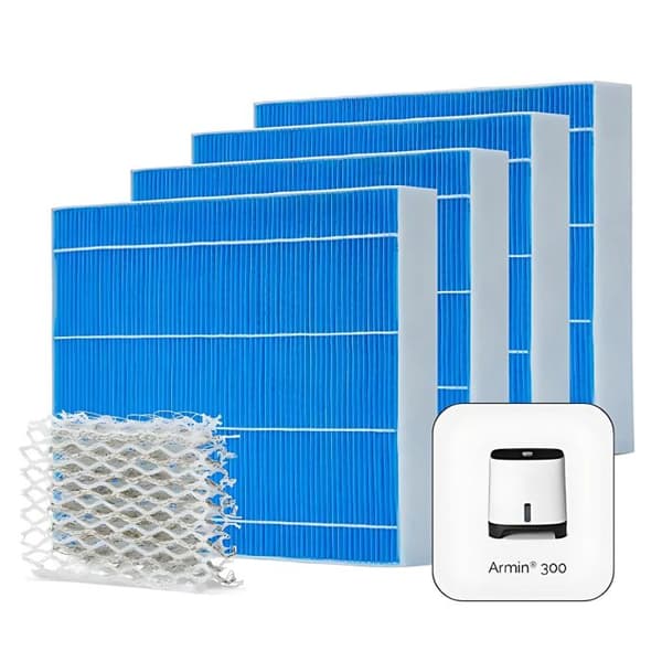 Meaco Armin® Lot 4x av avdunstningskuddar & Silvertex® för Armin 300 ml