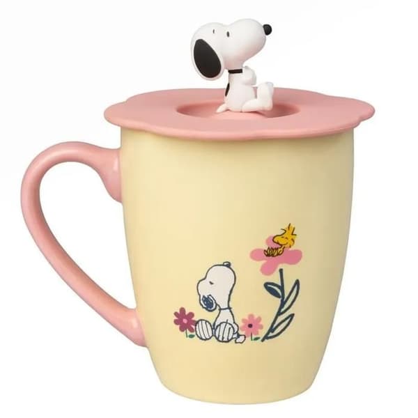 Mugg med lock Erik Snoopy Premium