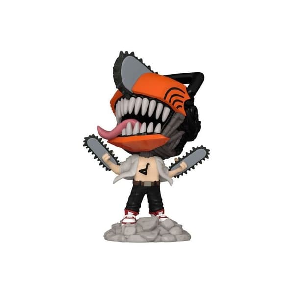 Funko - Chainsaw Man - Set figur och T-Shirt POP! & Tee Leaping - L
