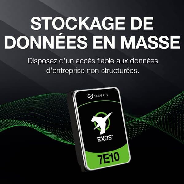 Hårddisk 3.5'' - SEAGATE - ST2000NM018B - 2000 Go - 7200 O/min - 12 Gbit/s