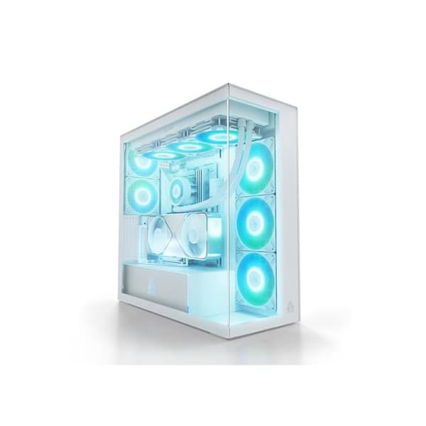 PC-chassi - ARCTIC - ACPCC00017A - Vertikal GPU-montering - Härdat glas - 5 A-RGB-fläktar