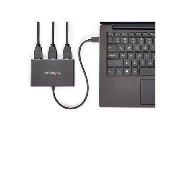 STARTECH USB Type-C Hub - 3x HDMI - Multiskärm - 3840x2160 - Splitter - Svart