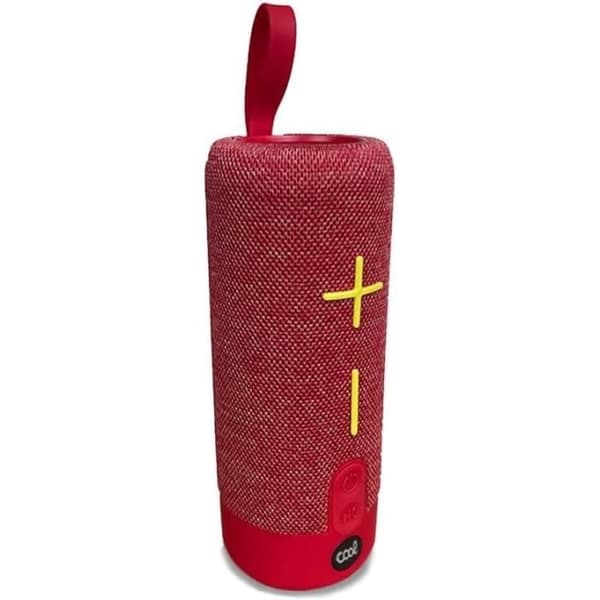 Bluetooth högtalare - COOL - Bas 10W - Röd - Batteritid 5h - Stänksäker