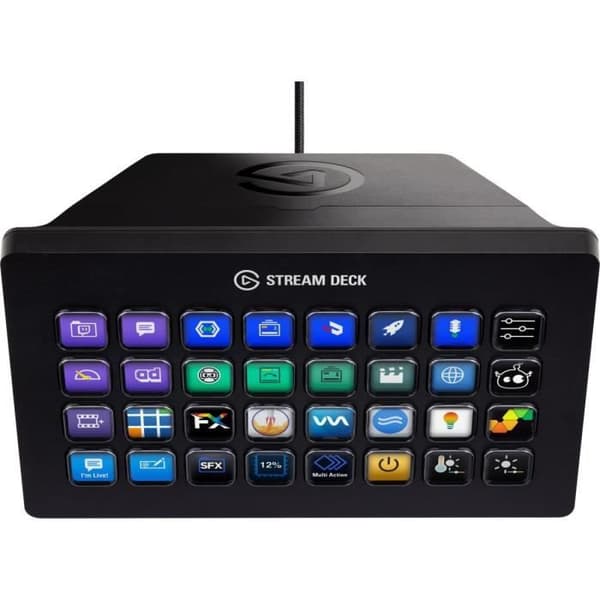 Streaming kontrollpanel - ELGATO - Stream Deck XL - 32 anpassningsbara LCD-knappar - USB-C - OBS/Twitch integration